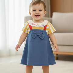 Smiley Steps Yellow Baby Frock