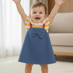 Smiley Steps Yellow Baby Frock