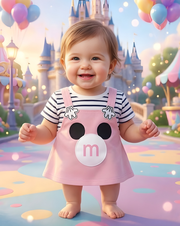Cotton Candy Castle Frock
