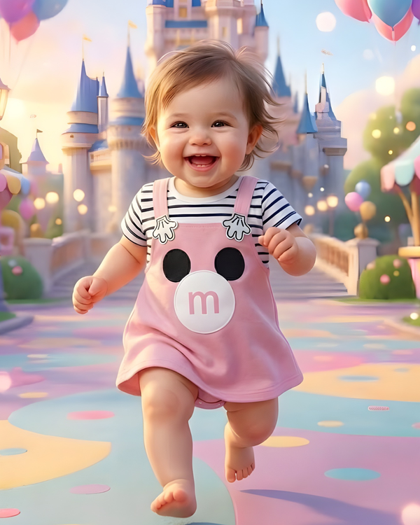 Cotton Candy Castle Frock