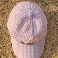 Candy Pink Bunny Bloom Summer Baby Cap