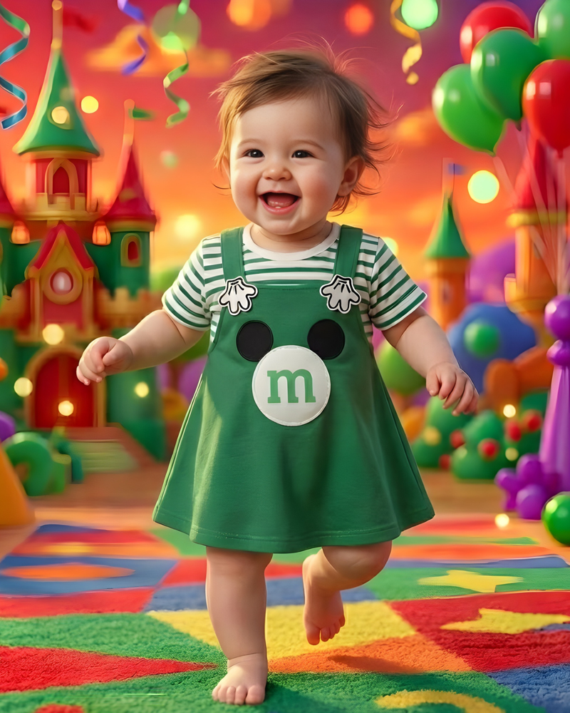 Green Magic Castle Frock