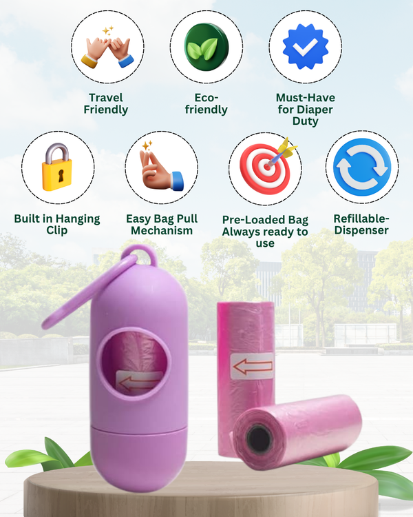 MiniBin Home & Travel Portable Bag (Pink)