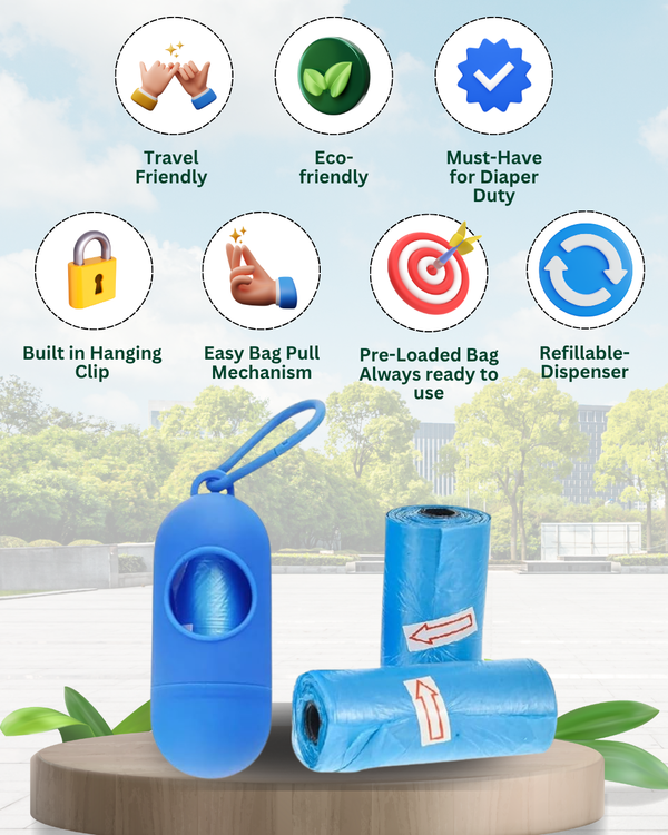 MiniBin Home & Travel Portable Bag (Blue)