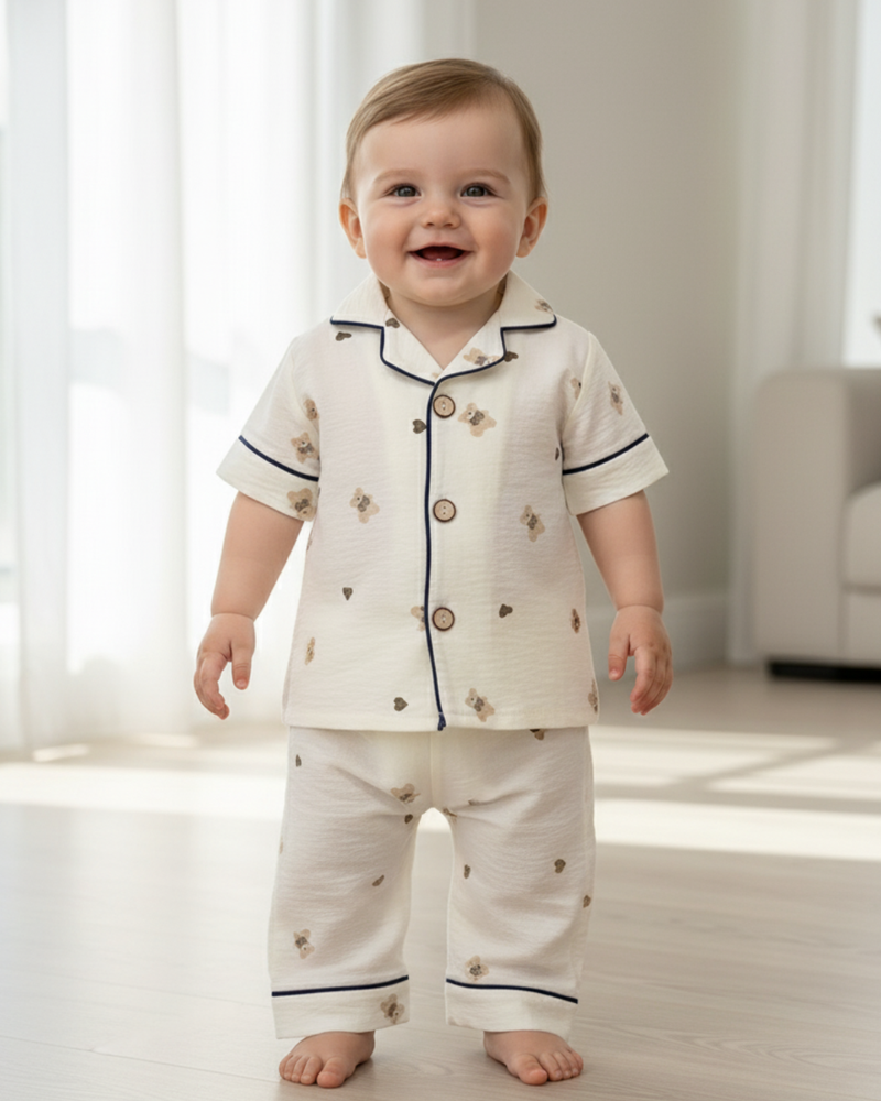 CreamyBear Baby & Toddler Cute Comfort Night Suit
