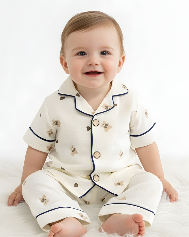 CreamyBear Baby & Toddler Cute Comfort Night Suit