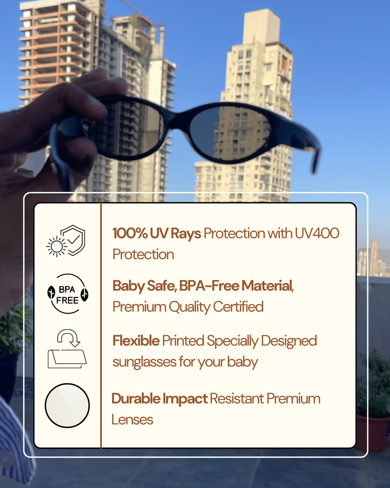 Unbreakable Figno Flexible Baby Sunglasses