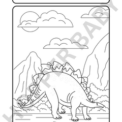 Jurassic Joy – Dino Colouring Page