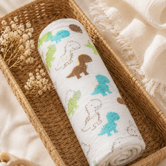 🌿 8 in 1 Ultra Soft Bamboo Muslin Swaddle Combo – Pack of 3