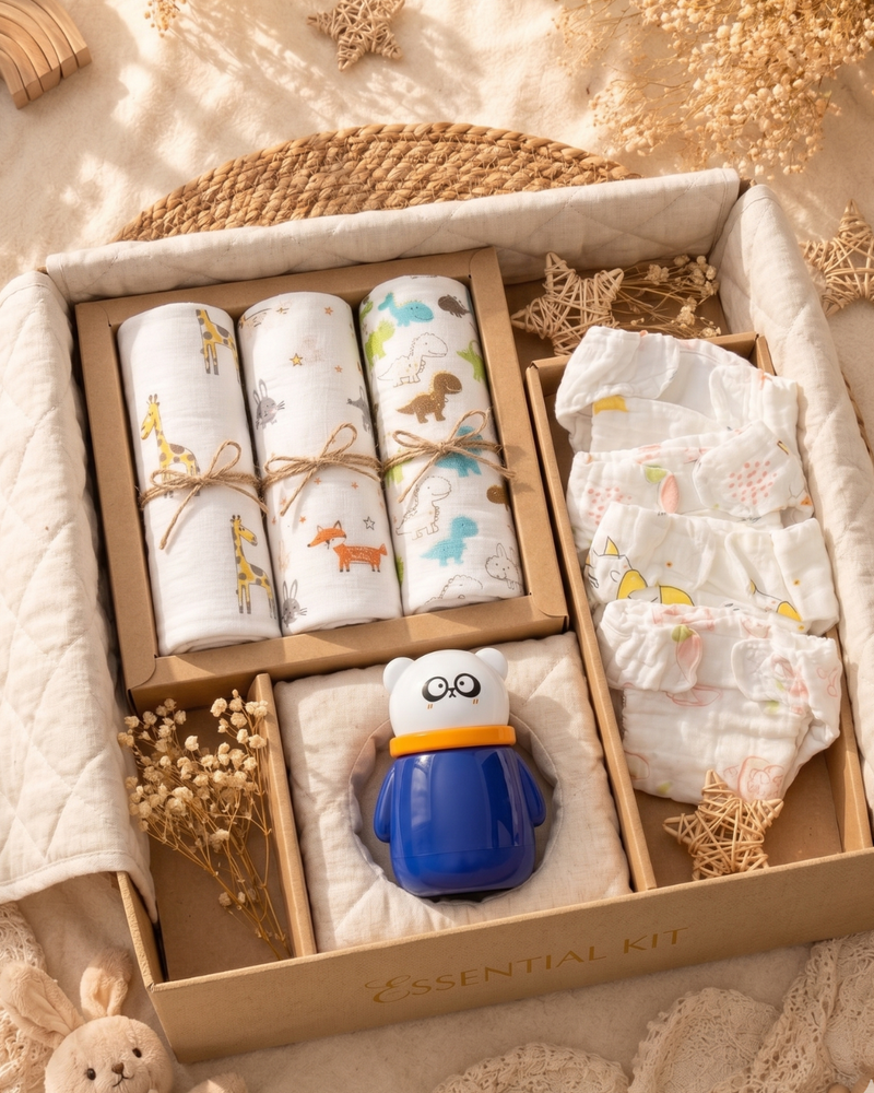 Pack of 9: Baby Essential Daily Care Box