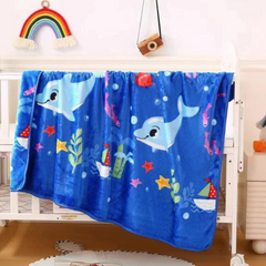 Baby Dolphin Underwater Adventure Soft Premium Blanket
