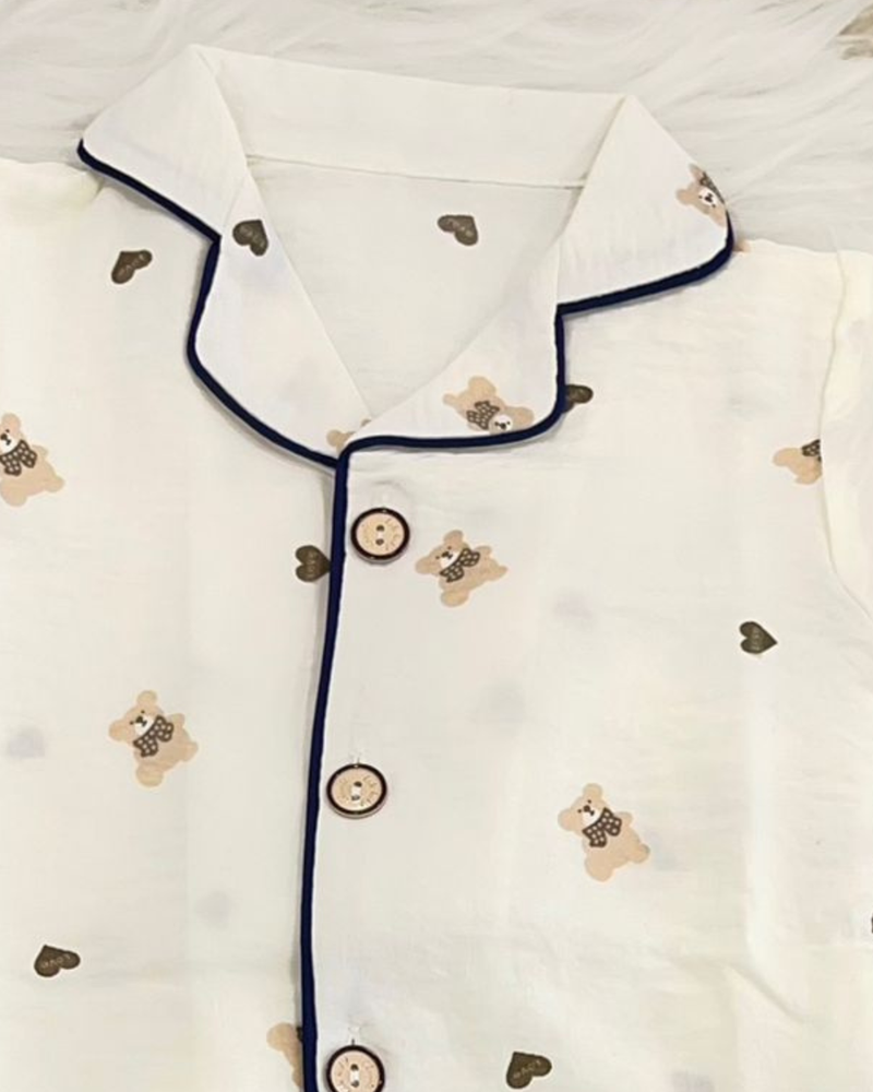 CreamyBear Baby & Toddler Cute Comfort Night Suit