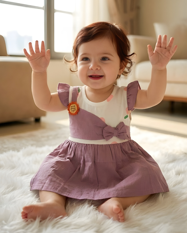 Lilac Love Baby Frock