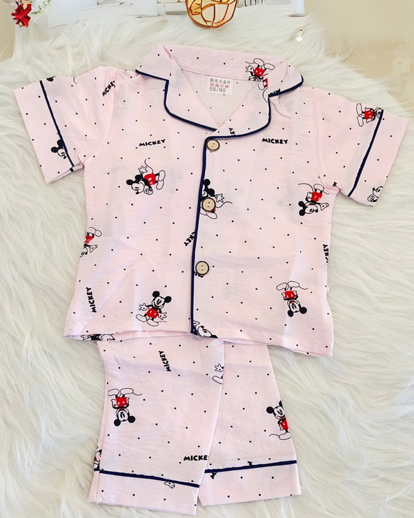 DreamyDoodles Pink Baby & Toddler Cute Comfort Night Suit