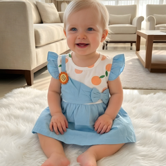 Bluebell Sky Baby Frock