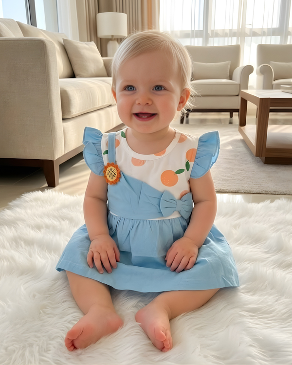 Bluebell Sky Baby Frock
