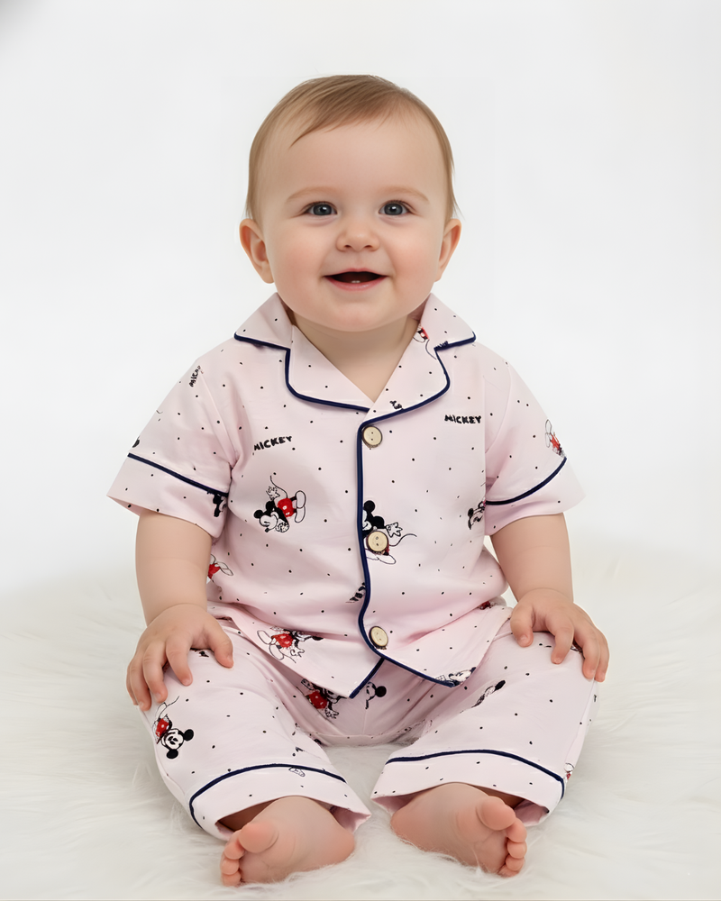 DreamyDoodles Pink Baby & Toddler Cute Comfort Night Suit