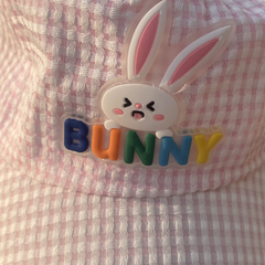 Peach Pink Bunny Bloom Summer Baby Cap