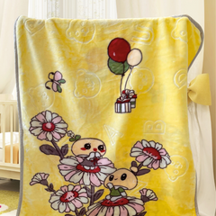 Flower Friends Double Cozy & Soft Premium Baby Blanket (With Bag)