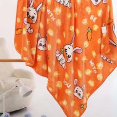 Bunny & Carrot Cozy Soft Premium  Blanket