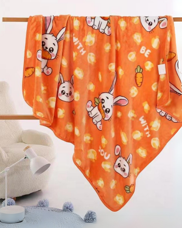 Bunny & Carrot Cozy Soft Premium  Blanket