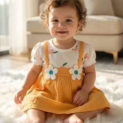 Little Sunflower Charm Baby Frock