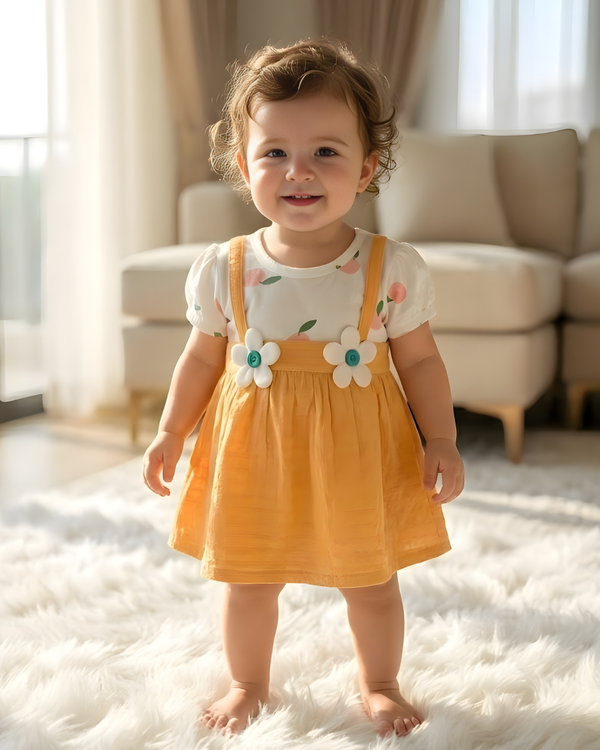 Little Sunflower Charm Baby Frock