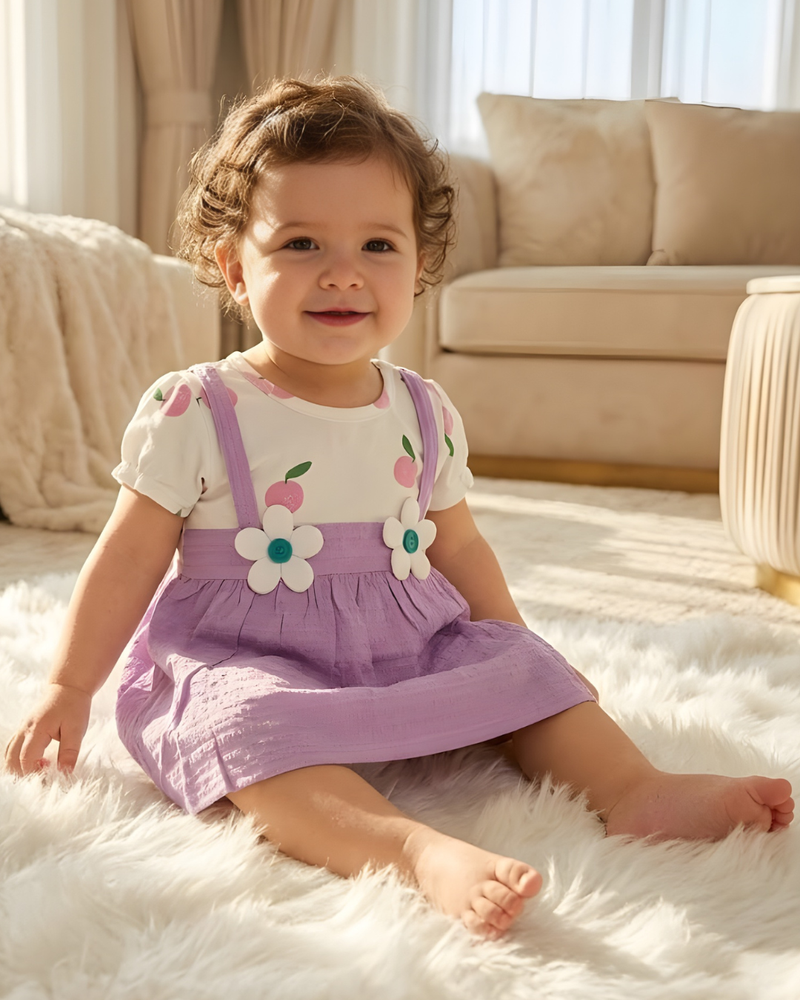 Soft Violet Baby Frock