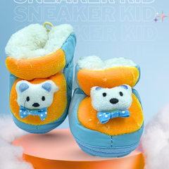 CozyBear Sky Blue Baby Shoes / Booties