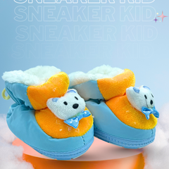CozyBear Sky Blue Baby Shoes / Booties