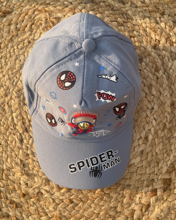 Space Grey Star Explorer Baby & Kids Cap
