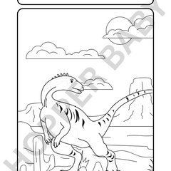 Jurassic Joy – Dino Colouring Page