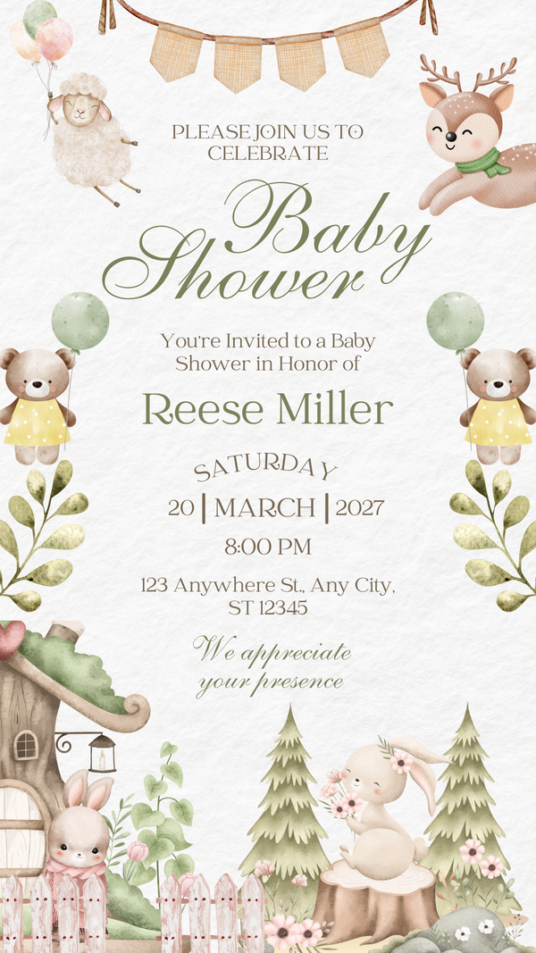 #1 Best Seller 2025 Custom Baby Shower Invitations