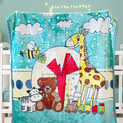Jungle Joy Cuddle Double Cozy & Soft Premium Baby Blanket (With Bag)