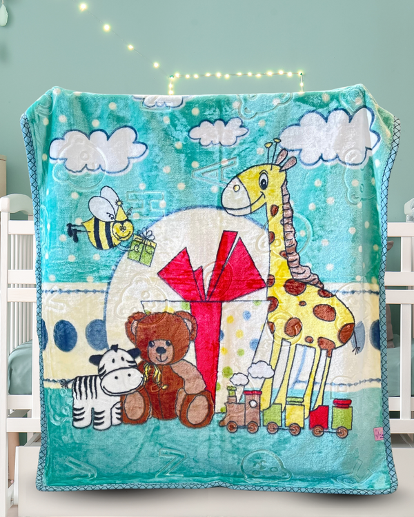 Jungle Joy Cuddle Double Cozy & Soft Premium Baby Blanket (With Bag)