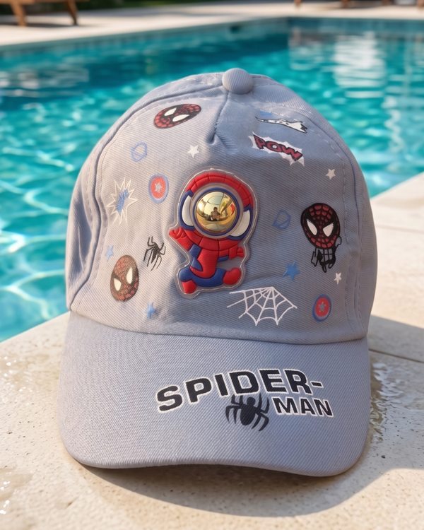 Space Grey Star Explorer Baby & Kids Cap