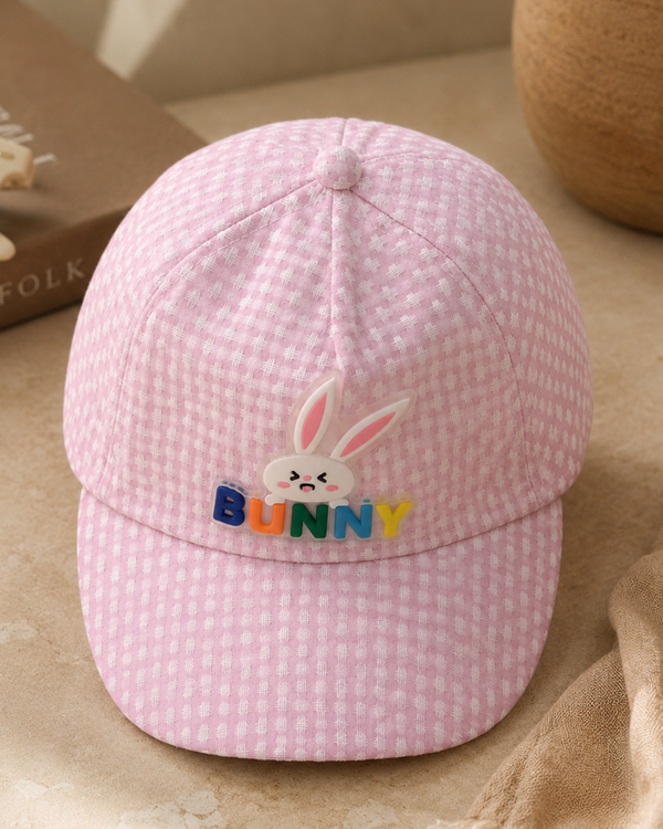 Candy Pink Bunny Bloom Summer Baby Cap