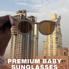 Galaxy Buddy Baby Cap + Coffee Stripes Baby Sunglasses Combo 🧢 🕶️