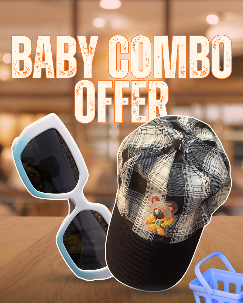 Galaxy Buddy Baby Cap + Luxe Sunglasses Combo 🧢 🕶️