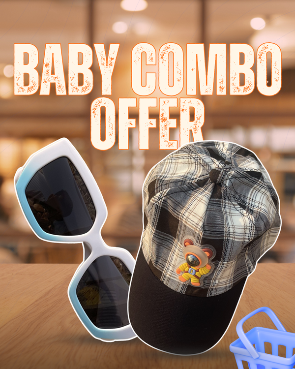 Galaxy Buddy Baby Cap + Luxe Sunglasses Combo 🧢 🕶️