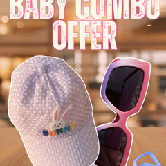 Candy Pink Baby Cap + Aura Gradient Sunglasses Combo 🧢 🕶️