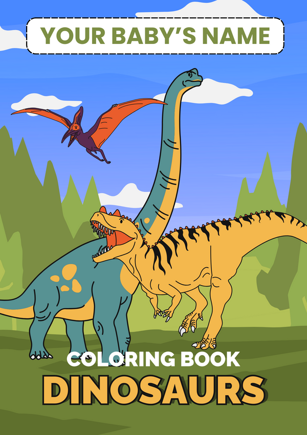 Jurassic Joy – Dino Colouring Page