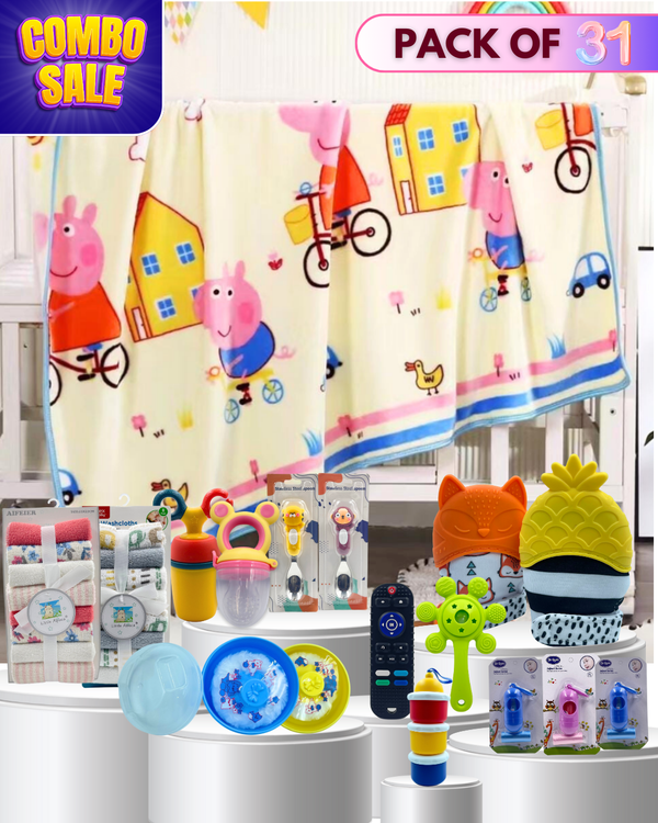 Pack of 31-Peppa Pig Combo Offer + Free Gift Worth  ₹999 [ Limited Time Only ]