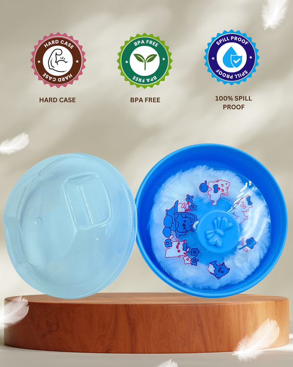 Gentle Sky Baby Powder Puff Box