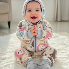 Hood FluffyWarm Baby Sweater Full Set (Sweater + Trouser)