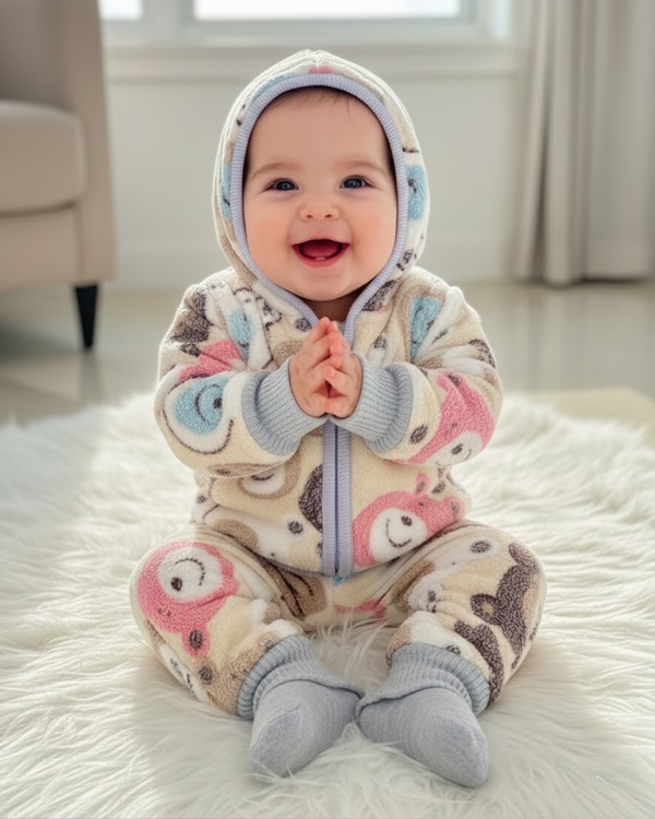 Hood FluffyWarm Baby Sweater Full Set (Sweater + Trouser)