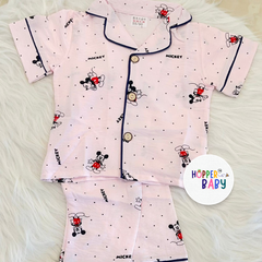 Mickey Muslin Nightwear Set for Kids (Girls)