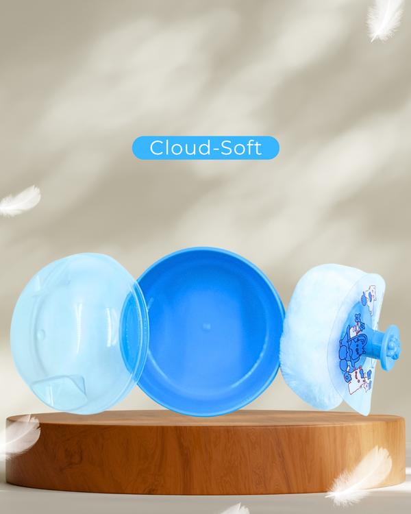 Gentle Sky Baby Powder Puff Box